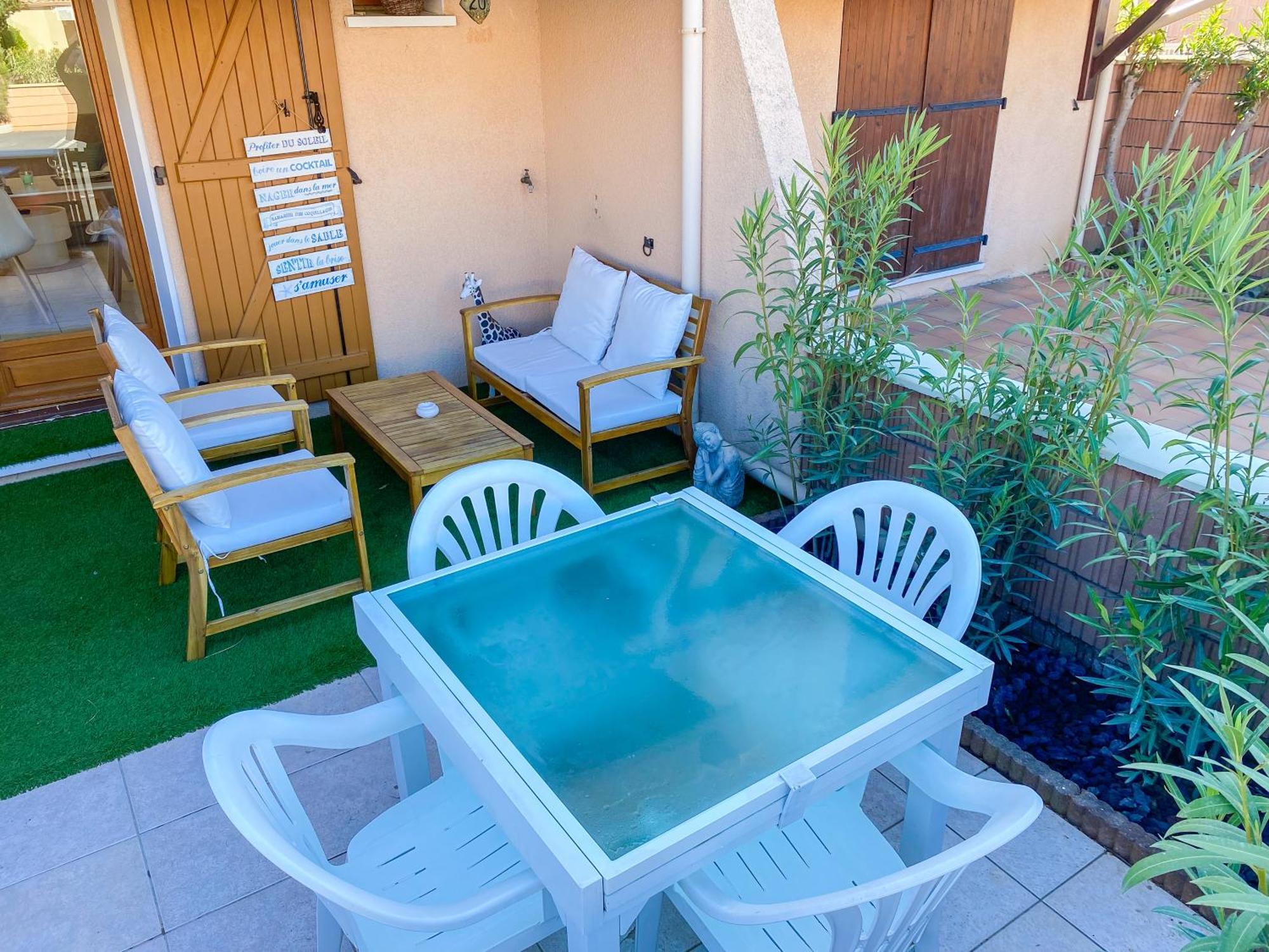 Maison "Douceurs D'Ete " Maison De Vacances Bord De Mer A Vias Plage - 600M De La Plage Et Du Canal Du Midi - Piscine Residentielle, Wifi Fibre, Activites Et Loisirs Kültér fotó